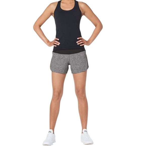 Lululemon Run Times Mid-Rise Short 4" *Heather Lux Multi Black - Picture 7 of 9